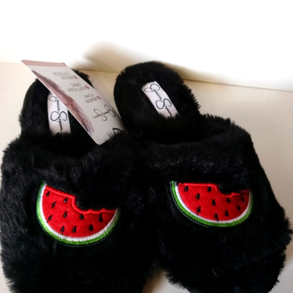 Jessica Simmons black slippers Simpson size 7 - Picture 4 of 5